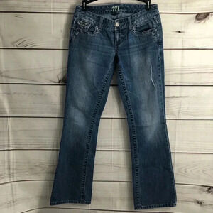 Madison Distressed Blue Denim Stretch Jean 2